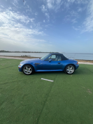 1998 BMW M Roadster in Estoril Blue Metallic over Estoril Blue & Black Nappa