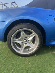 1998 BMW M Roadster in Estoril Blue Metallic over Estoril Blue & Black Nappa