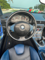 1998 BMW M Roadster in Estoril Blue Metallic over Estoril Blue & Black Nappa