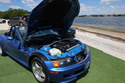 1998 BMW M Roadster in Estoril Blue Metallic over Estoril Blue & Black Nappa