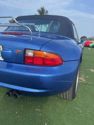 1998 BMW M Roadster in Estoril Blue Metallic over Estoril Blue & Black Nappa