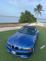 1998 BMW M Roadster in Estoril Blue Metallic over Estoril Blue & Black Nappa