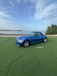 1998 BMW M Roadster in Estoril Blue Metallic over Estoril Blue & Black Nappa