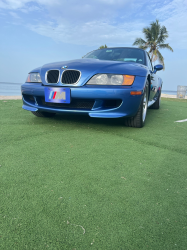 1998 BMW M Roadster in Estoril Blue Metallic over Estoril Blue & Black Nappa