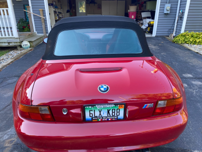 1998 BMW M Roadster in Imola Red 2 over Imola Red & Black Nappa