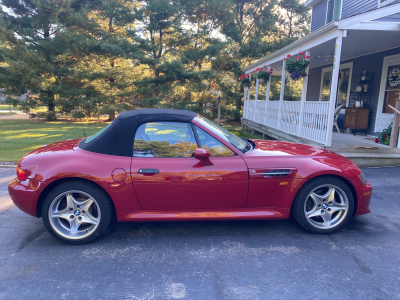 1998 BMW M Roadster in Imola Red 2 over Imola Red & Black Nappa