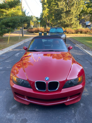 1998 BMW M Roadster in Imola Red 2 over Imola Red & Black Nappa