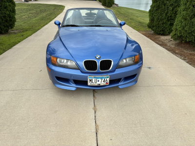 1998 BMW M Roadster in Estoril Blue Metallic over Estoril Blue & Black Nappa