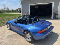 1998 BMW M Roadster in Estoril Blue Metallic over Estoril Blue & Black Nappa
