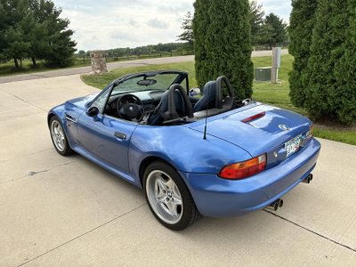 1998 BMW M Roadster in Estoril Blue Metallic over Estoril Blue & Black Nappa