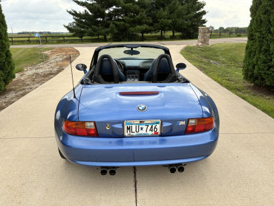 1998 BMW M Roadster in Estoril Blue Metallic over Estoril Blue & Black Nappa