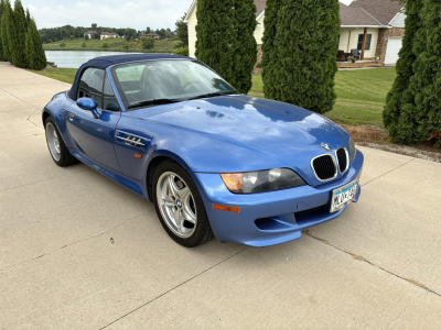 1998 BMW M Roadster in Estoril Blue Metallic over Estoril Blue & Black Nappa