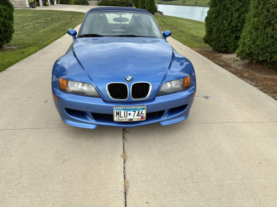 1998 BMW M Roadster in Estoril Blue Metallic over Estoril Blue & Black Nappa