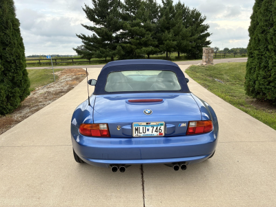1998 BMW M Roadster in Estoril Blue Metallic over Estoril Blue & Black Nappa