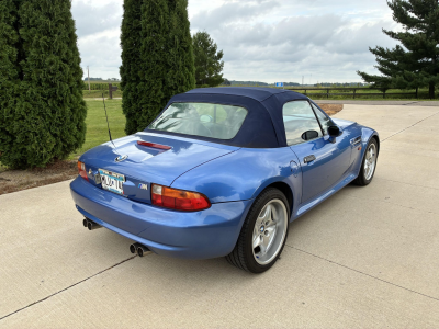 1998 BMW M Roadster in Estoril Blue Metallic over Estoril Blue & Black Nappa