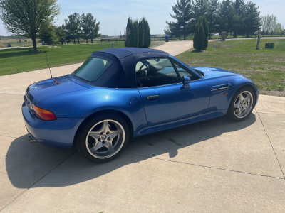 1998 BMW M Roadster in Estoril Blue Metallic over Estoril Blue & Black Nappa
