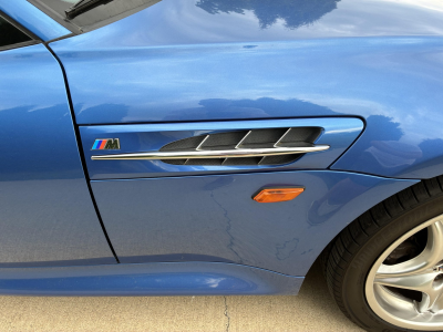 1998 BMW M Roadster in Estoril Blue Metallic over Estoril Blue & Black Nappa