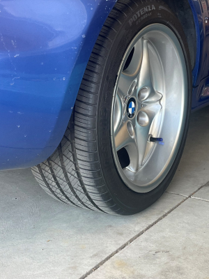 1998 BMW M Roadster in Estoril Blue Metallic over Estoril Blue & Black Nappa