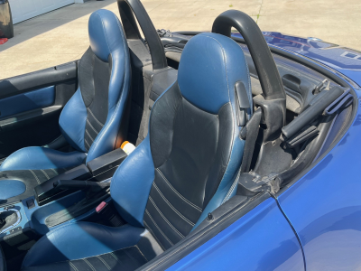 1998 BMW M Roadster in Estoril Blue Metallic over Estoril Blue & Black Nappa