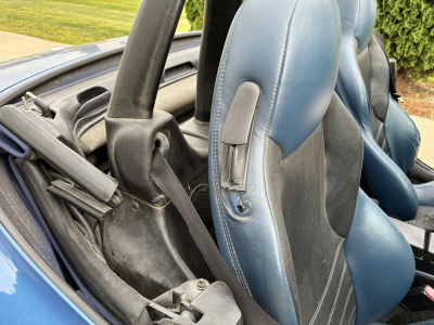 1998 BMW M Roadster in Estoril Blue Metallic over Estoril Blue & Black Nappa