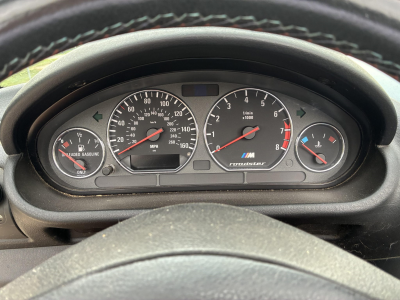 1998 BMW M Roadster in Estoril Blue Metallic over Estoril Blue & Black Nappa