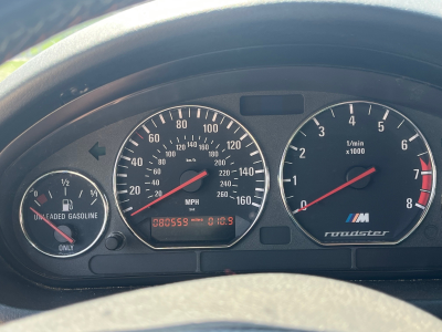 1998 BMW M Roadster in Estoril Blue Metallic over Estoril Blue & Black Nappa