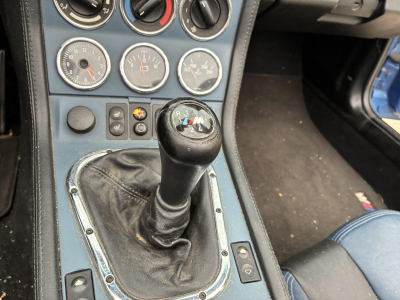 1998 BMW M Roadster in Estoril Blue Metallic over Estoril Blue & Black Nappa