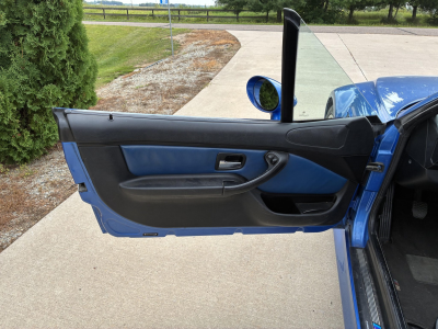 1998 BMW M Roadster in Estoril Blue Metallic over Estoril Blue & Black Nappa