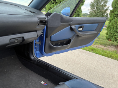 1998 BMW M Roadster in Estoril Blue Metallic over Estoril Blue & Black Nappa