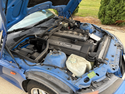 1998 BMW M Roadster in Estoril Blue Metallic over Estoril Blue & Black Nappa