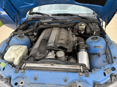 1998 BMW M Roadster in Estoril Blue Metallic over Estoril Blue & Black Nappa