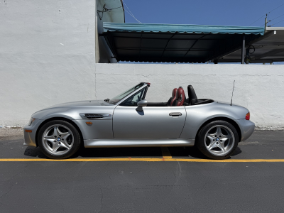 1998 BMW M Roadster in Arctic Silver Metallic over Imola Red & Black Nappa