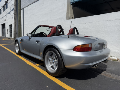 1998 BMW M Roadster in Arctic Silver Metallic over Imola Red & Black Nappa