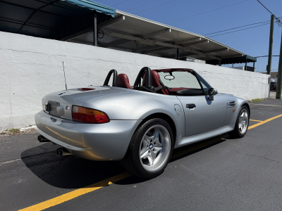 1998 BMW M Roadster in Arctic Silver Metallic over Imola Red & Black Nappa