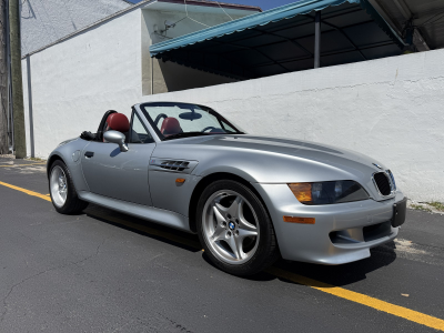 1998 BMW M Roadster in Arctic Silver Metallic over Imola Red & Black Nappa