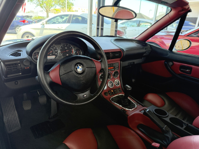1998 BMW M Roadster in Arctic Silver Metallic over Imola Red & Black Nappa