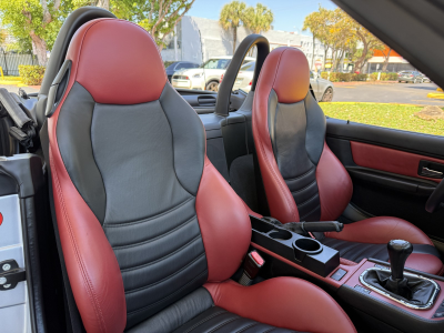 1998 BMW M Roadster in Arctic Silver Metallic over Imola Red & Black Nappa