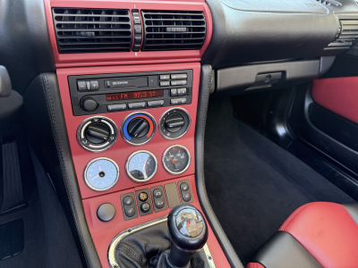 1998 BMW M Roadster in Arctic Silver Metallic over Imola Red & Black Nappa