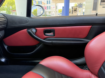1998 BMW M Roadster in Arctic Silver Metallic over Imola Red & Black Nappa