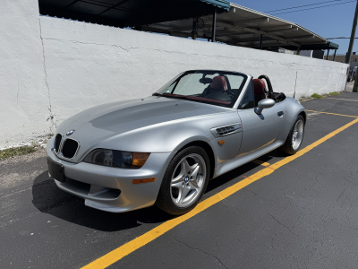 1998 BMW M Roadster in Arctic Silver Metallic over Imola Red & Black Nappa