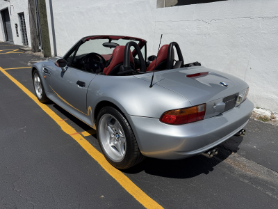 1998 BMW M Roadster in Arctic Silver Metallic over Imola Red & Black Nappa