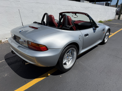 1998 BMW M Roadster in Arctic Silver Metallic over Imola Red & Black Nappa