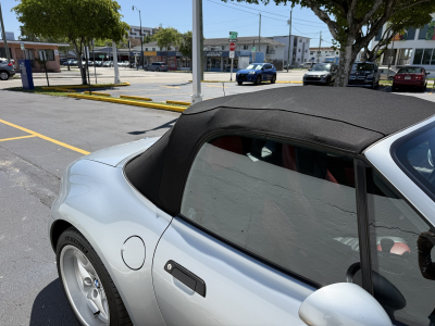 1998 BMW M Roadster in Arctic Silver Metallic over Imola Red & Black Nappa