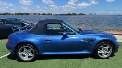 1998 BMW M Roadster in Estoril Blue Metallic over Estoril Blue & Black Nappa