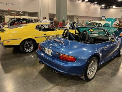 1998 BMW M Roadster in Estoril Blue Metallic over Estoril Blue & Black Nappa