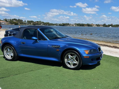 1998 BMW M Roadster in Estoril Blue Metallic over Estoril Blue & Black Nappa