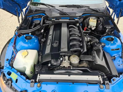 1998 BMW M Roadster in Estoril Blue Metallic over Estoril Blue & Black Nappa