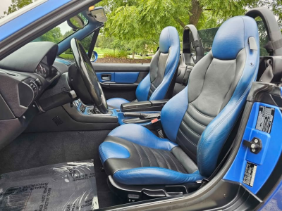 1998 BMW M Roadster in Estoril Blue Metallic over Estoril Blue & Black Nappa