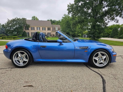 1998 BMW M Roadster in Estoril Blue Metallic over Estoril Blue & Black Nappa