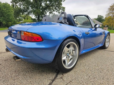 1998 BMW M Roadster in Estoril Blue Metallic over Estoril Blue & Black Nappa